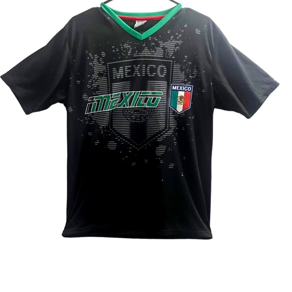Rhinox Mexico Football Soccer Black T-Shirt Size ⁓ Small